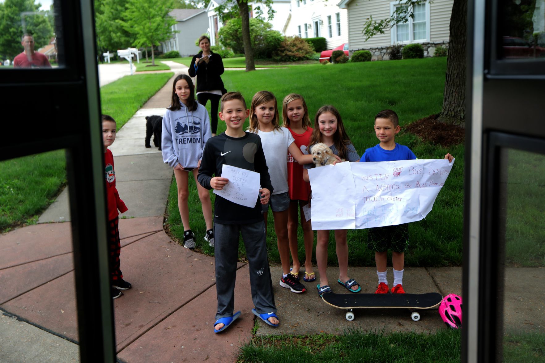 School bus driver Dustin Ray makes one last round to say goodbye to Rockwood families